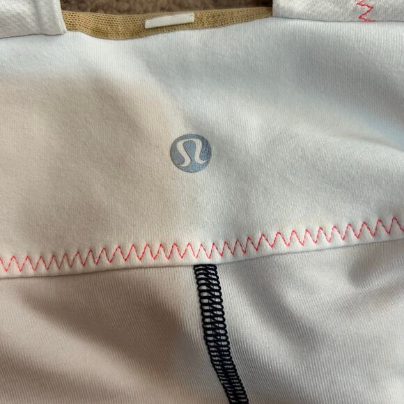 Lululemon Womens Scoop Me Up Tank Size 4 White Indigo Mirage Gym Y2K Yoga Run - Picture 9 of 9